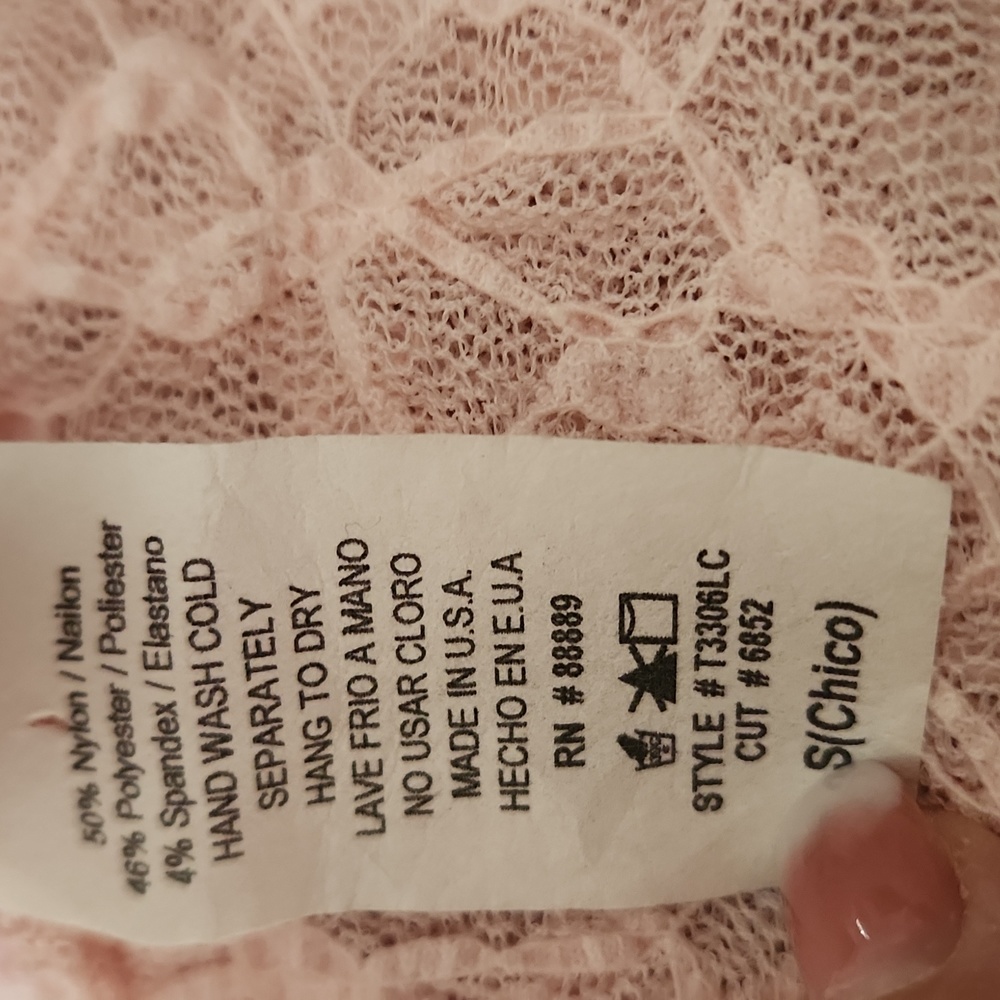 Ellen & Eric Lace Tank Size Small - Picture 7 of 7